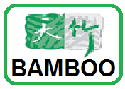 Символ матеріалу бамбук, яким може маркуватися білизна з бамбуковій нитки
