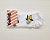 Білі короткі шкарпетки з Лимонами Gofre 203 23-25 (37-39)