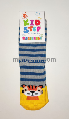 Дитячі махрові шкарпетки з тигреням KidStep 052 фото 2