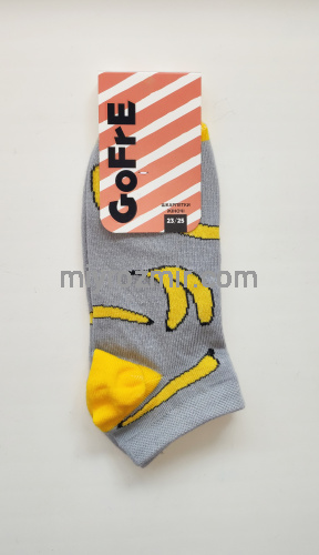 Сірі шкарпетки з бананами Gofre 203 фото 2