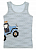 Бавовняні дитячі майки з трактором на широких бретелях на хлопчика Donella 77931AZ 10/11 років Блакитна