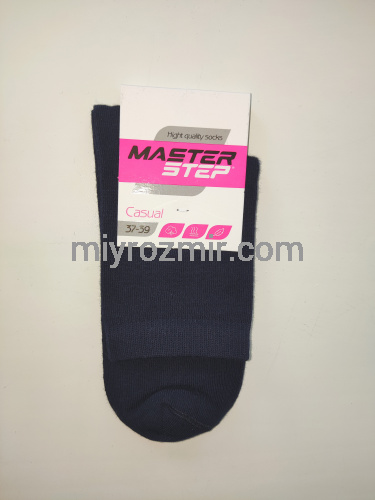Темно-сині жіночі класичні однотонні шкарпетки Master Step 212 фото 4