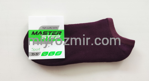 РІЗНІ КОЛЬОРИ Однотонні теплі короткі махрові шкарпетки без малюнку Master Step Sport 0500 фото 6