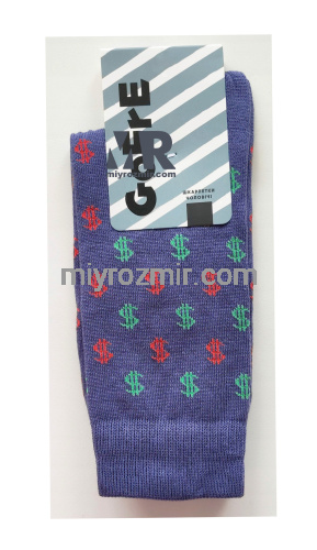 Gofre 105 Джинс чоловічі шкарпетки з прикольним малюнком Долари фото 3 Gofre 105 Джинс чоловічі шкарпетки з прикольним малюнком Долари фото 3