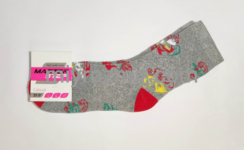 Жіночі новорічні махрові шкарпетки Master Step 603