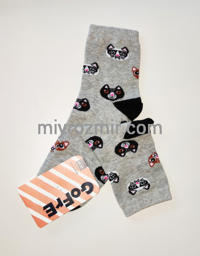 Жіночі середні шкарпетки з прикольними малюнками Gofre 206 фото 5
