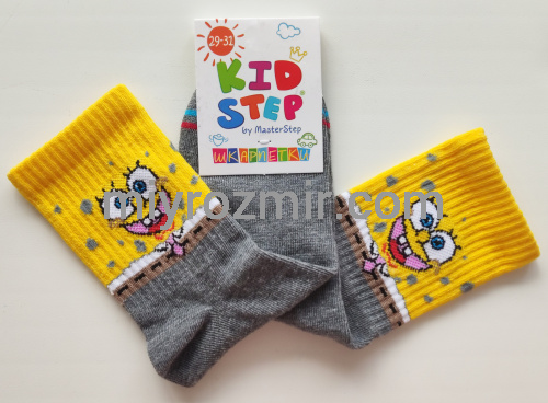 Дитячі бавовняні шкарпетки Губка Боб  Master Step 005 фото 28