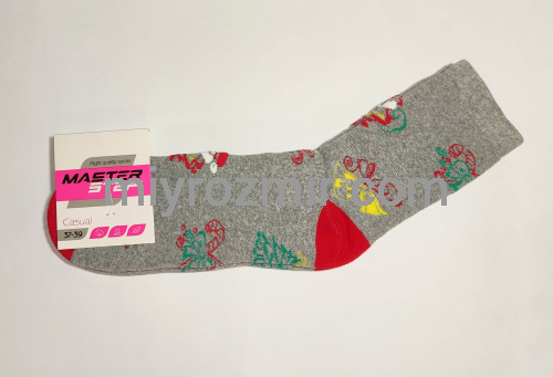 Жіночі новорічні махрові шкарпетки Master Step 603 фото 3