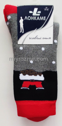 Шкарпетки новорічні махра Лонкаме 3065 фото 8