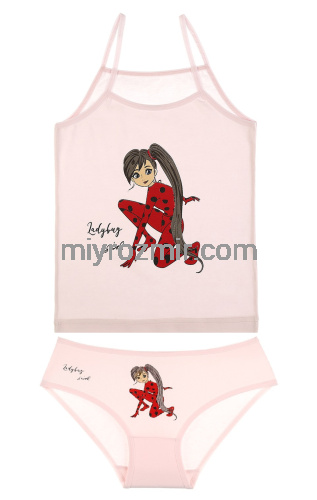 Donella 4371LY / 4171LY Комплект на дівчинку майка та трусики Супердівчинка Lady Bug