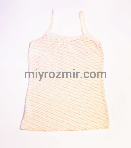 Donella 23500 бежева жіноча майка н а тонких бретелях, що регулюються фото 2