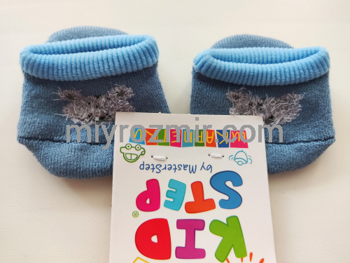 Master Step KidStep 0502 Дитячі махрові теплі кольорові пінетки з малюнком на новонароджених малюків