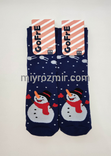 РІЗНІ МАЛЮНКИ! Жіночі махрові новорічі теплі шкарпетки Gofre 223