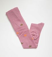 Master Step KidStep 5001 рожеві дівчачі колготи з листочками