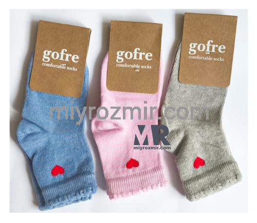 Gofre 315 дитячі шкарпетки з сердечком фото 2