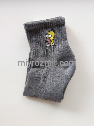 Чоловічі шкарпетки з махровою стопою з Сімпсоном Гомером Master Step 403 фото 5
