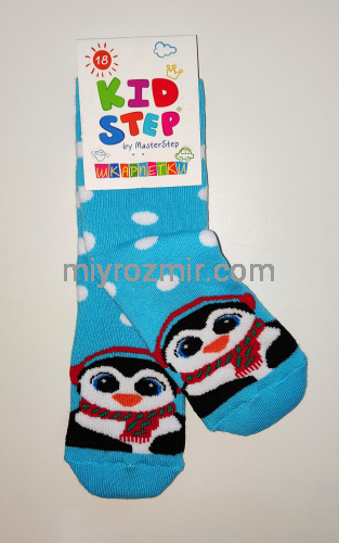 Махрові дитячі зимові шкарпетки з пінгвінчиками Kid Step 052 фото 5