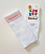 Білі дитячі високі шкарпетки-гольфи з широкою резинкою KidStep 0251 20-22