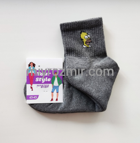 Чоловічі шкарпетки з махровою стопою з Сімпсоном Гомером Master Step 403 фото 4