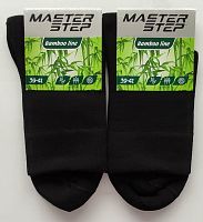 Чорні чоловічі шкарпетки бамбук без малюнку 754 Master