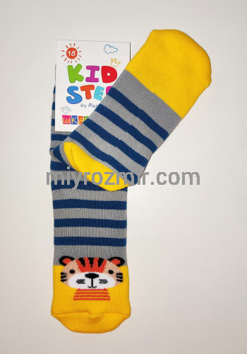 Дитячі махрові шкарпетки з тигреням KidStep 052 фото 3