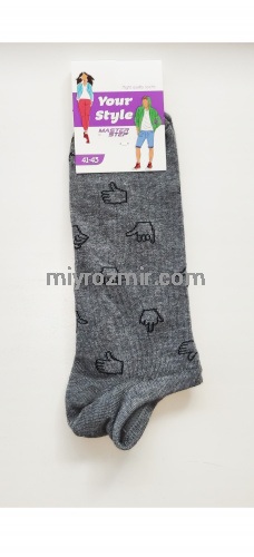 Прикольні шкарпетки різних кольорів з малюнками жестів Master Step 219 фото 13