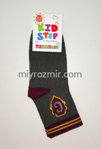 Дитячі шкарпетки з широкою резинкою та літерою G (Гріффіндор) KidStep 0231 фото 2