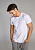 Чоловіча біла бавовняна футболка без малюнку MSH 002/002 (MBSK500/01/01) Ellen Розмір M