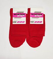 Червоні жіночі однотонні шкарпетки без малюнку Master Step 212
