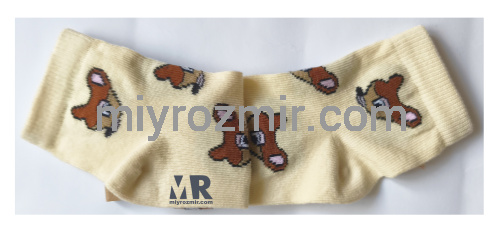 Gofre 301 набір 2шт бежеві прикольні дитячі шкарпетки з малюнками тварин фото 5