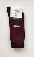Класичні високі однотонні чоловічі шкарпетки без малюнку Лонкаме 2012