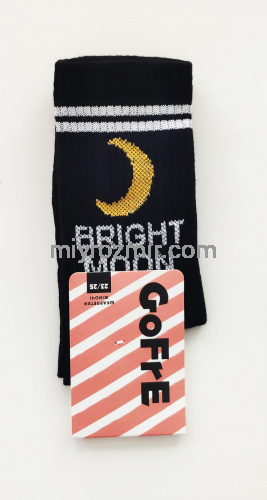 Спортивні бавовняні шкарпетки з широкою резинкою Місяць Bright moon Gofre 208 фото 3