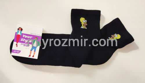 Чоловічі шкарпетки з махровою стопою з Сімпсоном Гомером Master Step 403 фото 8