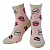 Жіночі демісезонні бавовняні шкарпетки з прикольним малюнком Легка Хода 5438 Рожеві 38-39