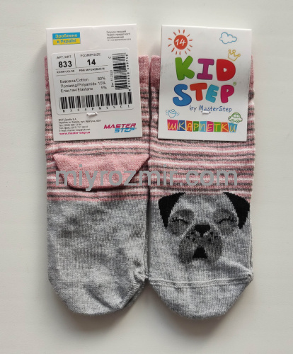 Шкарпетки дитячі Мопс Master Step 833 фото 5