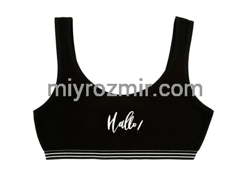 Donella 8971SZ жіночий чорний топ на широких бретелях фото 4