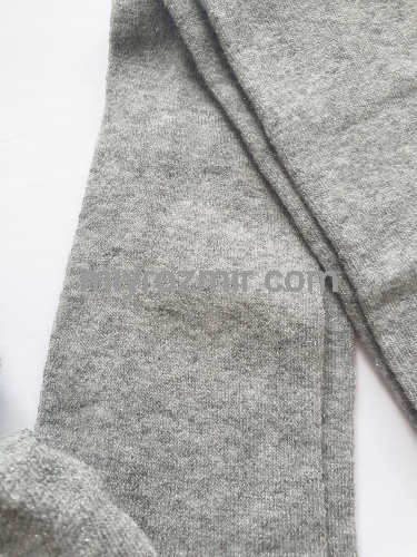 Vignoni сірі блискучі колготи без малюнку з люрексом фото 3