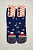 Сині жіночі махрові новорічі теплі шкарпетки з цуциком Gofre 223