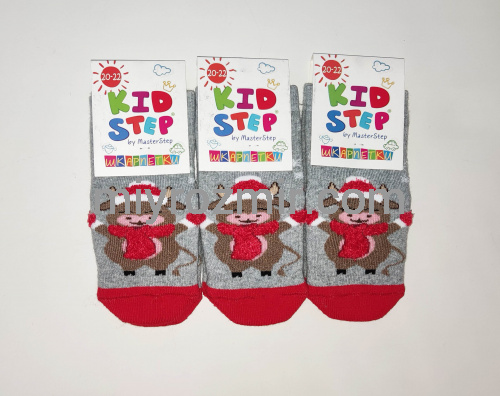 Махрові шкарпетки для малюків на новий рік KidStep 058 фото 4