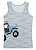 Бавовняні дитячі майки з трактором на широких бретелях на хлопчика Donella 77931AZ Світло-блакитна 2/3роки 