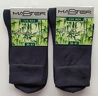Темно-сірі чоловічі бамбукові шкарпетки без малюнку 754 Master Step