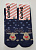 Новорічні шкарпетки махрова стопа Олень Gofre 221 Темно-сині 23-25