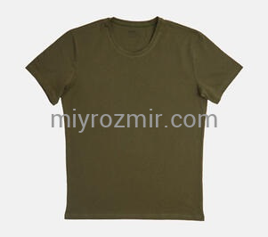 Ellen MBSK 500/03/08 темно-зелена чоловіча футболка без малюнку з круглим вирізом фото 2 Ellen MBSK 500/03/08 темно-зелена чоловіча футболка без малюнку з круглим вирізом фото 2