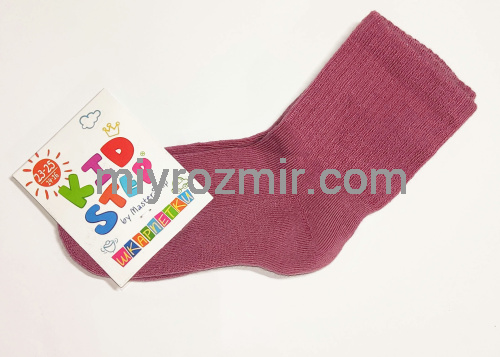 Master Step KidStep 0430 однотонні дитячі шкарпетки з махровою стопою фото 2