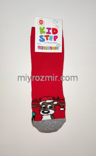 РІЗНІ МАЛЮНКИ Махрові теплі дитячі шкарпетки з новорічними малюнками  KidStep 849 фото 21