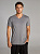Чоловіча темно-сіра бавовняна футболка без малюнку MSH 011/003 Ellen Розмір M
