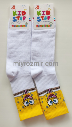 Дитячі бавовняні шкарпетки Губка Боб  Master Step 005 фото 13