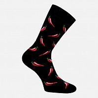 Чоловічі класичні бавовняні шкарпетки з прикольним малюнком перці Легка Хода 6344