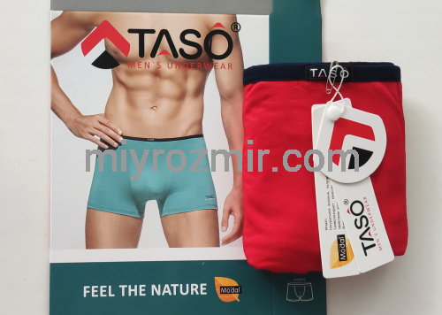TASO DM 5556 COLOUR STYLE Однотонні труси шорти, модал, з вузькою резинкою