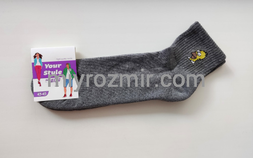 Чоловічі шкарпетки з махровою стопою з Сімпсоном Гомером Master Step 403 фото 3